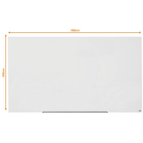 Nobo 1905178 Impression Pro Glass Magnetic Whiteboard 1900x1000mm