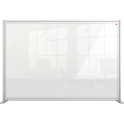 Nobo Premium Plus Clear Acrylic Protective Desk Divider Screen Modular System1400x1000mm