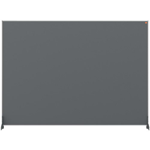 Nobo Impression Grey Pro Desk Divider Screen Felt Surface 1400x1000mm