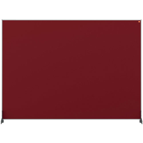 Nobo Impression Red Pro Desk Divider Screen Felt Surface 1400x1000mm