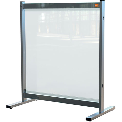 Nobo Premium Plus Clear PVC Protective Desk Divider Screen 770x860mm