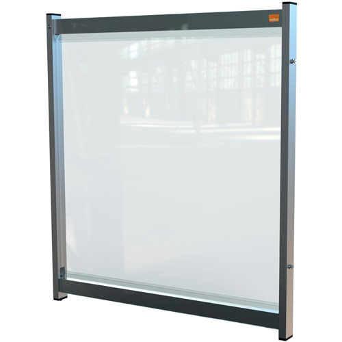 Nobo Premium Plus Clear PVC Modular System Desk Divider Screen System 750x820mm