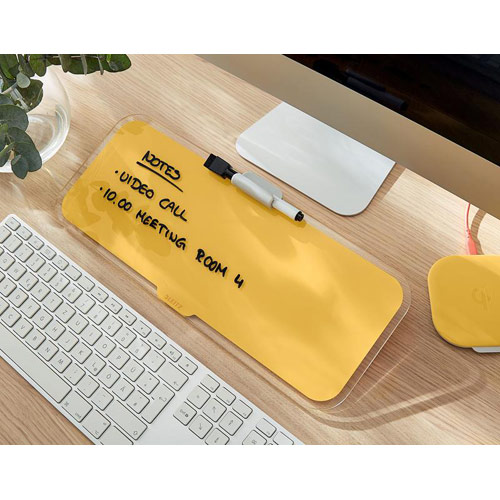 Leitz Cosy Glass Desk Notepad Warm Yellow