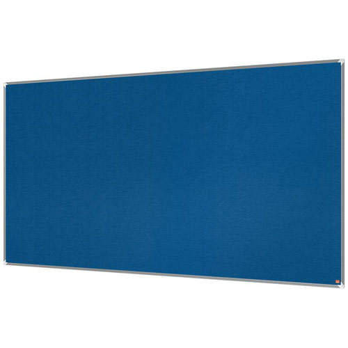 Nobo 1915193 Premium Plus Blue Felt Notice Board 2400x1200mm