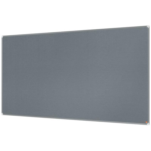 Nobo 1915200 Premium Plus Grey Felt Notice Board 2400x1200mm