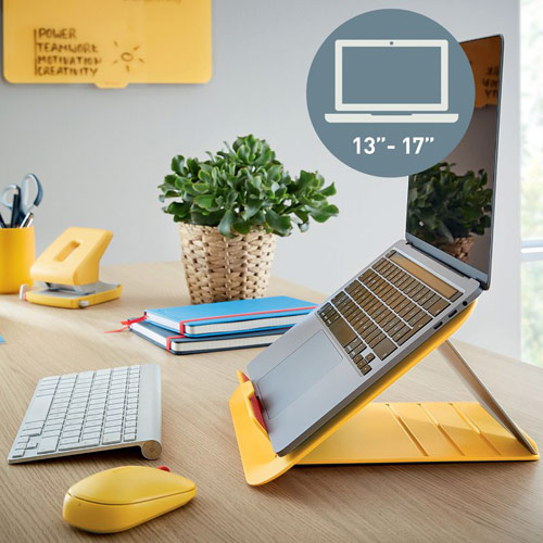 Leitz Cosy Adjustable Laptop Stand Warm Yellow