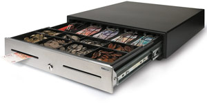 Safescan HD-4646S Heavy Duty Cash Drawer with 8 Coin and 4 Note Trays