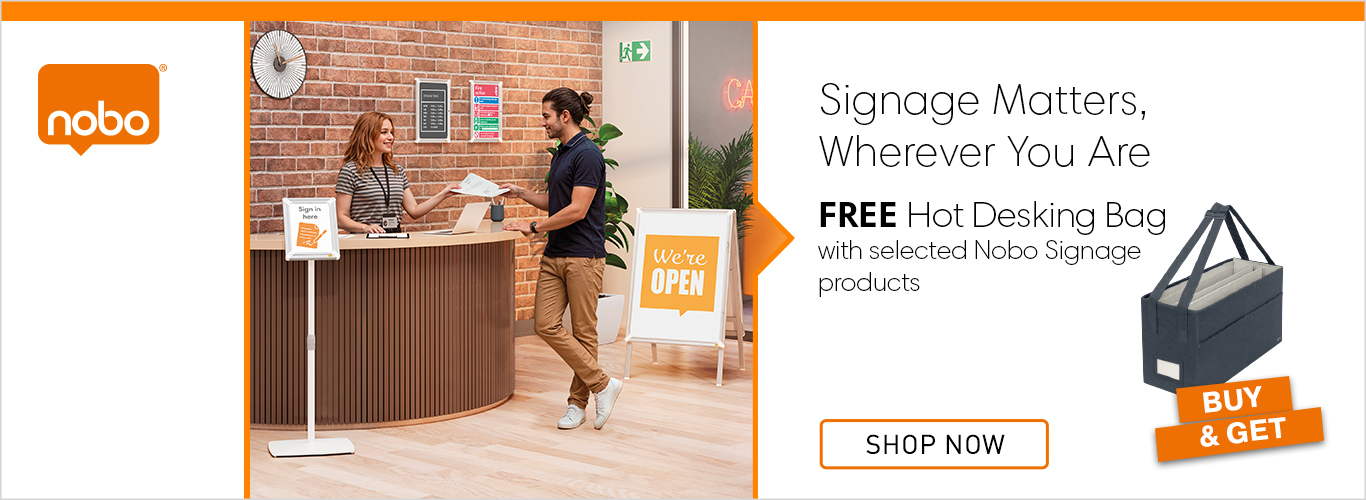 Nobo Q4 2026 Free Compact Hot Desking Bag