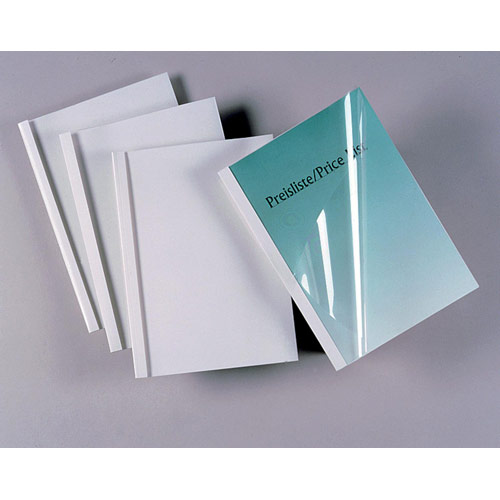 GBC Clear White Gloss Thermal Binding Covers