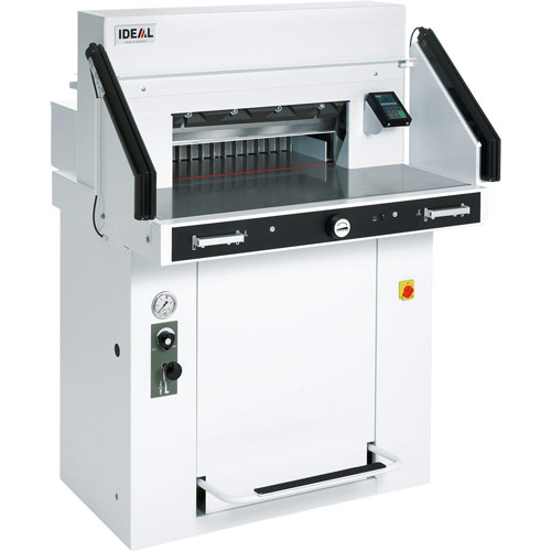IDEAL 5560 LT Power Guillotine with Hydraulic Blade and Clamp & Air Table
