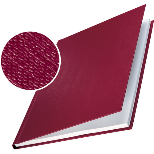 Leitz Hardcover Burgundy Linen Finishes