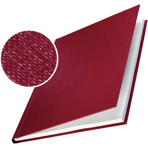 Leitz Hardcover Burgundy Linen Finishes