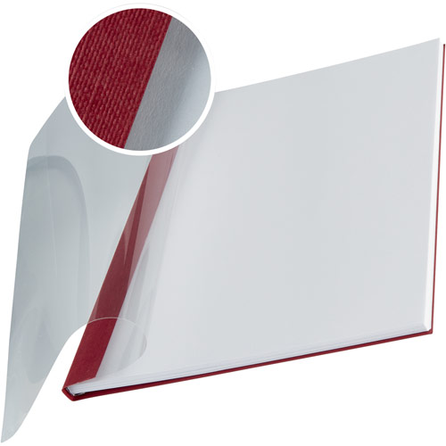 Leitz Softcover Burgundy Linen Finishes