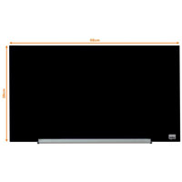Nobo 1905179 Black Impression Pro Glass Magnetic Whiteboard 680x380mm