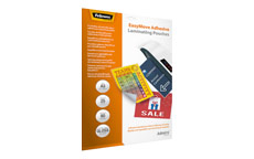 Fellowes Admire EasyDisplay Adhesive Backed Pouches - A3 80 mic 25pk